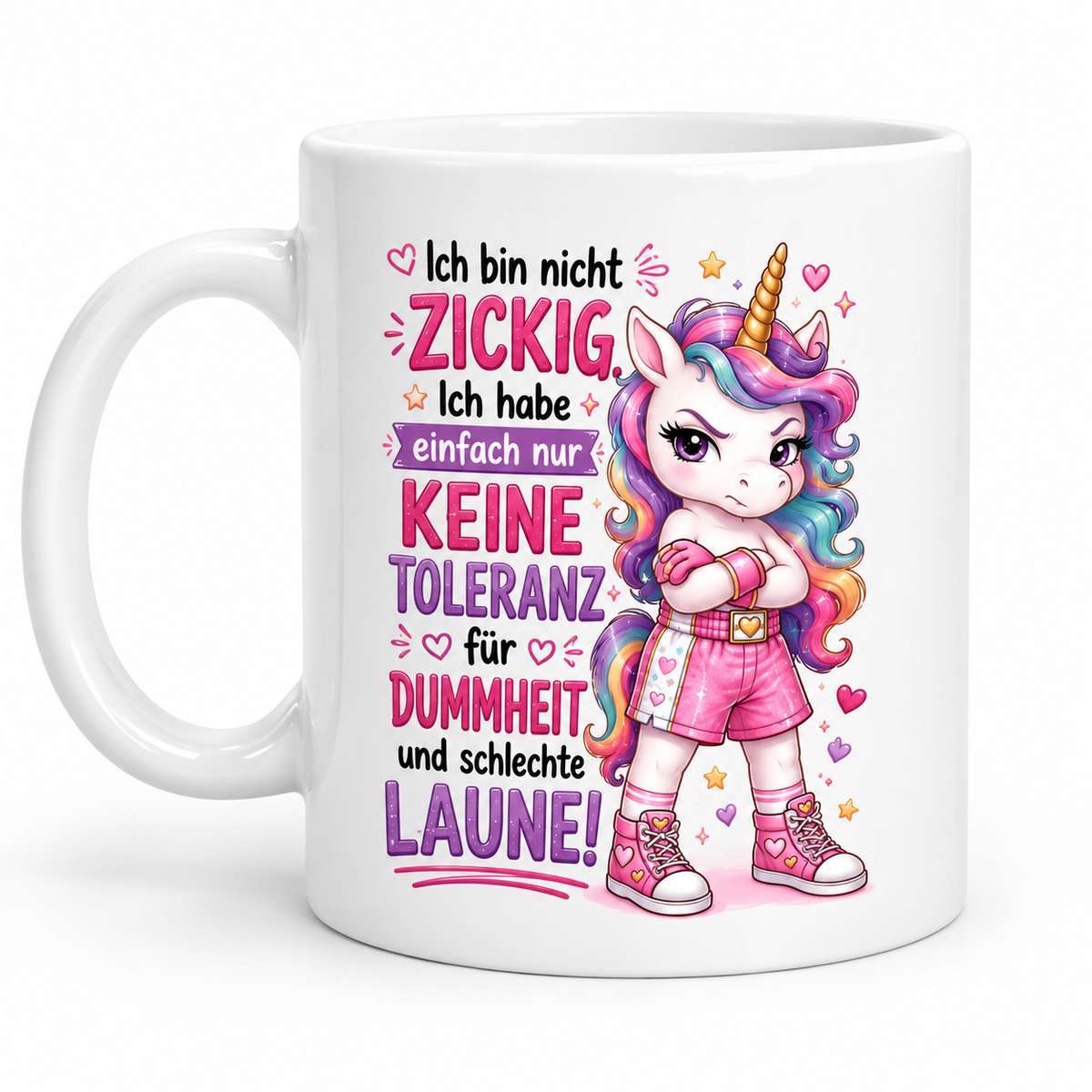 Motivtasse „Ich bin nicht zickig….“ – dein Lieblingsmotiv für die Kaffeepause