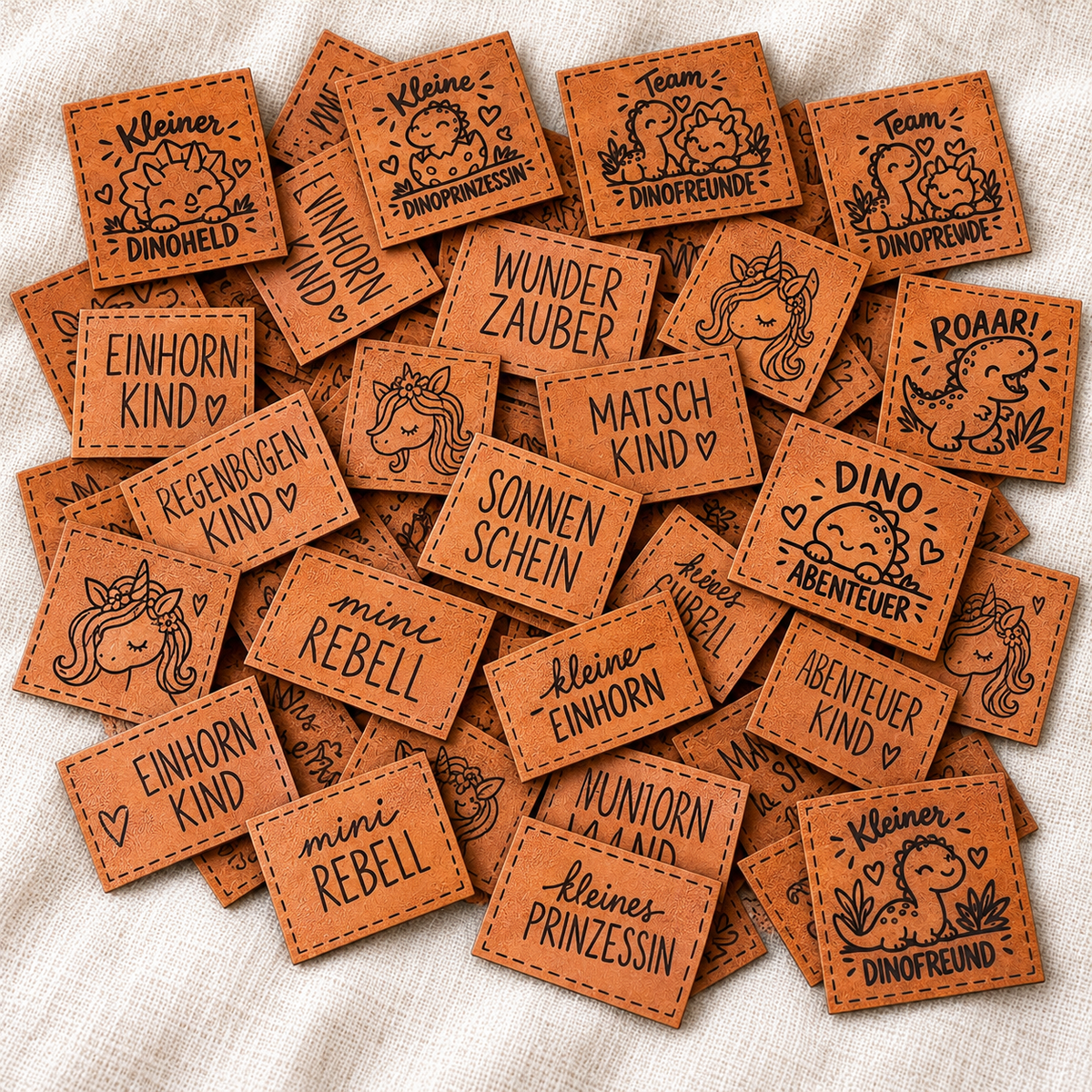 Kunstleder Patches/Label