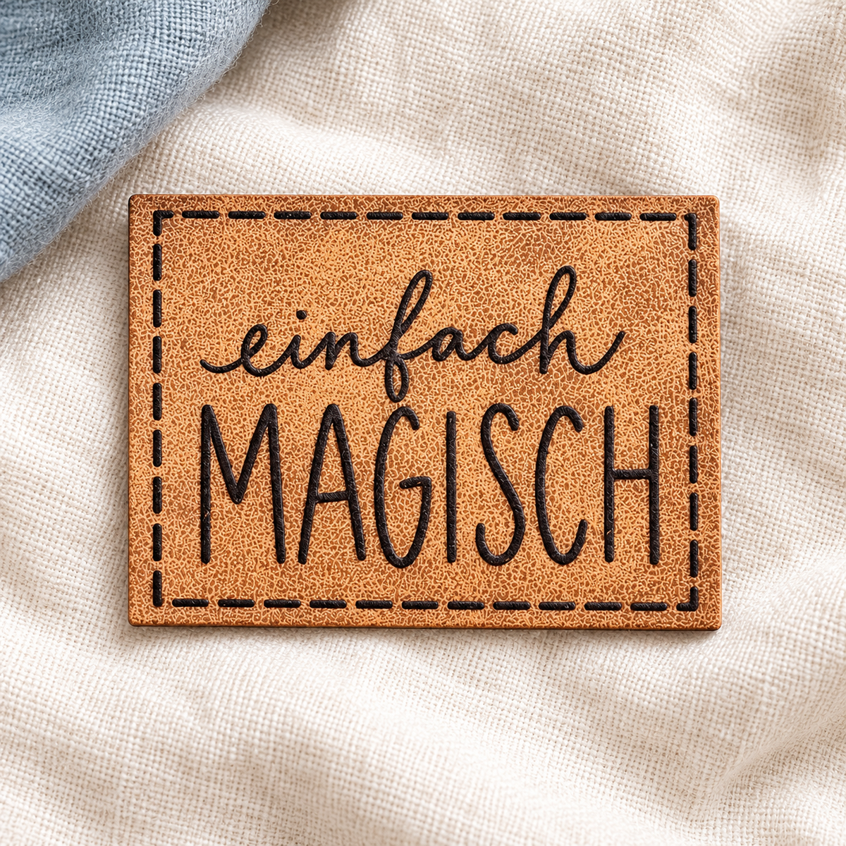 Kunstleder-Patch „einfach Magisch“ – zum Aufnähen