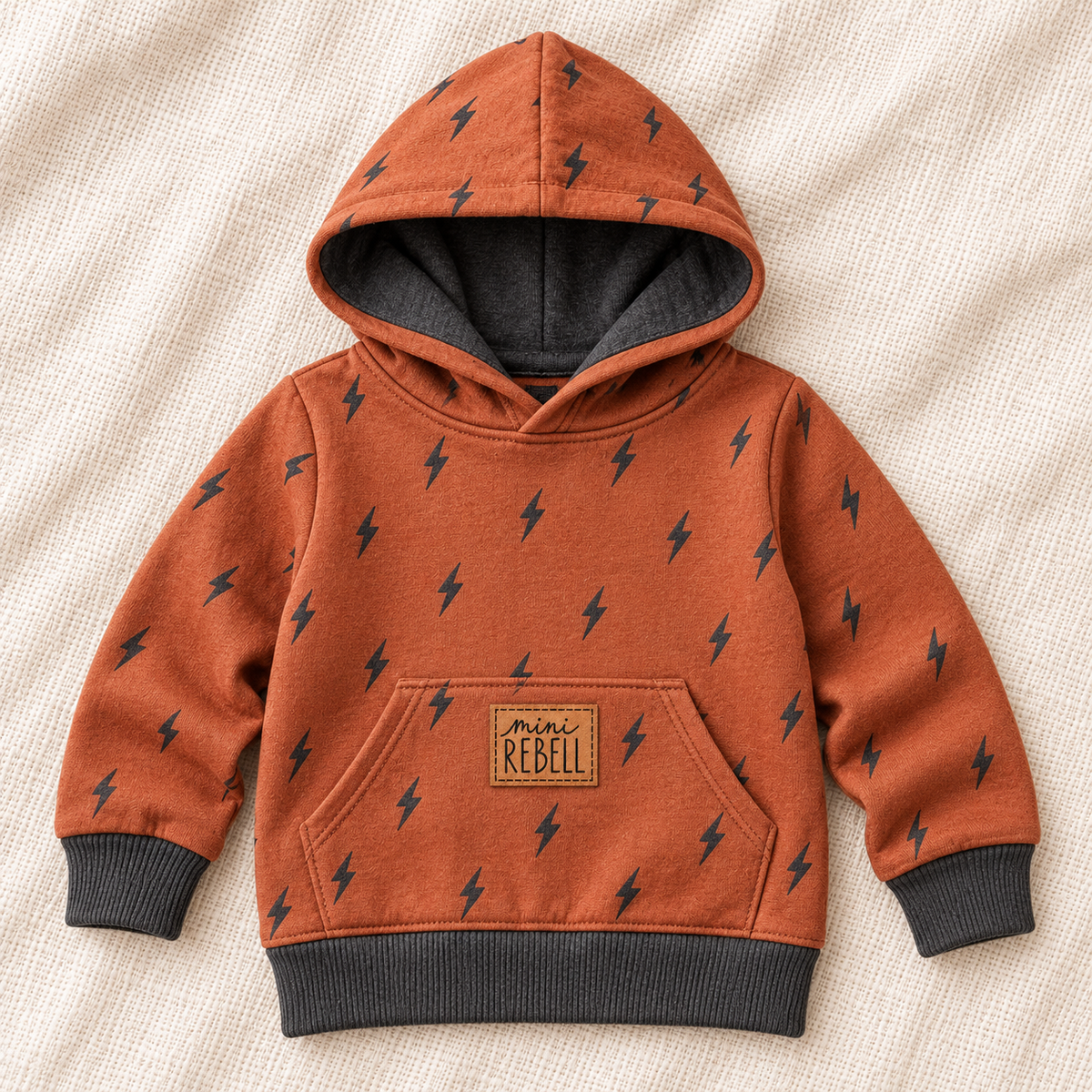 Kunstleder-Patch „Mini REBELL“ – zum Aufnähen