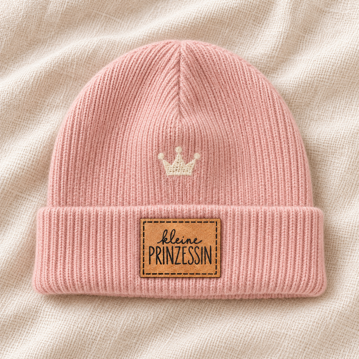 Kunstleder-Patch „kleine Prinzessin“ – zum Aufnähen