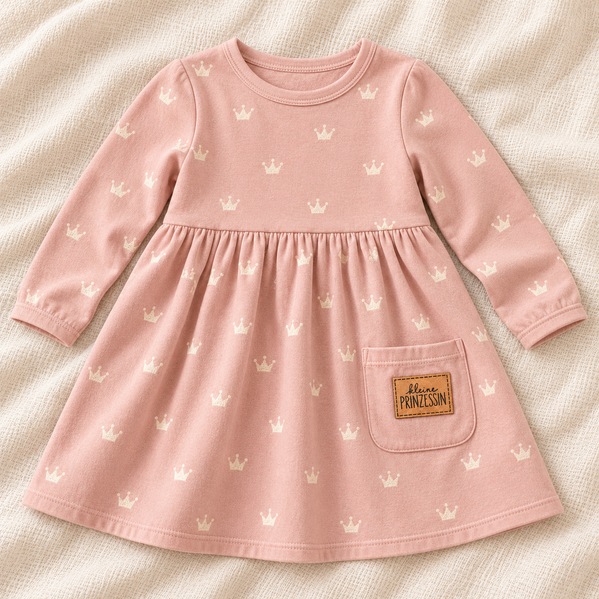 Kunstleder-Patch „kleine Prinzessin“ – zum Aufnähen