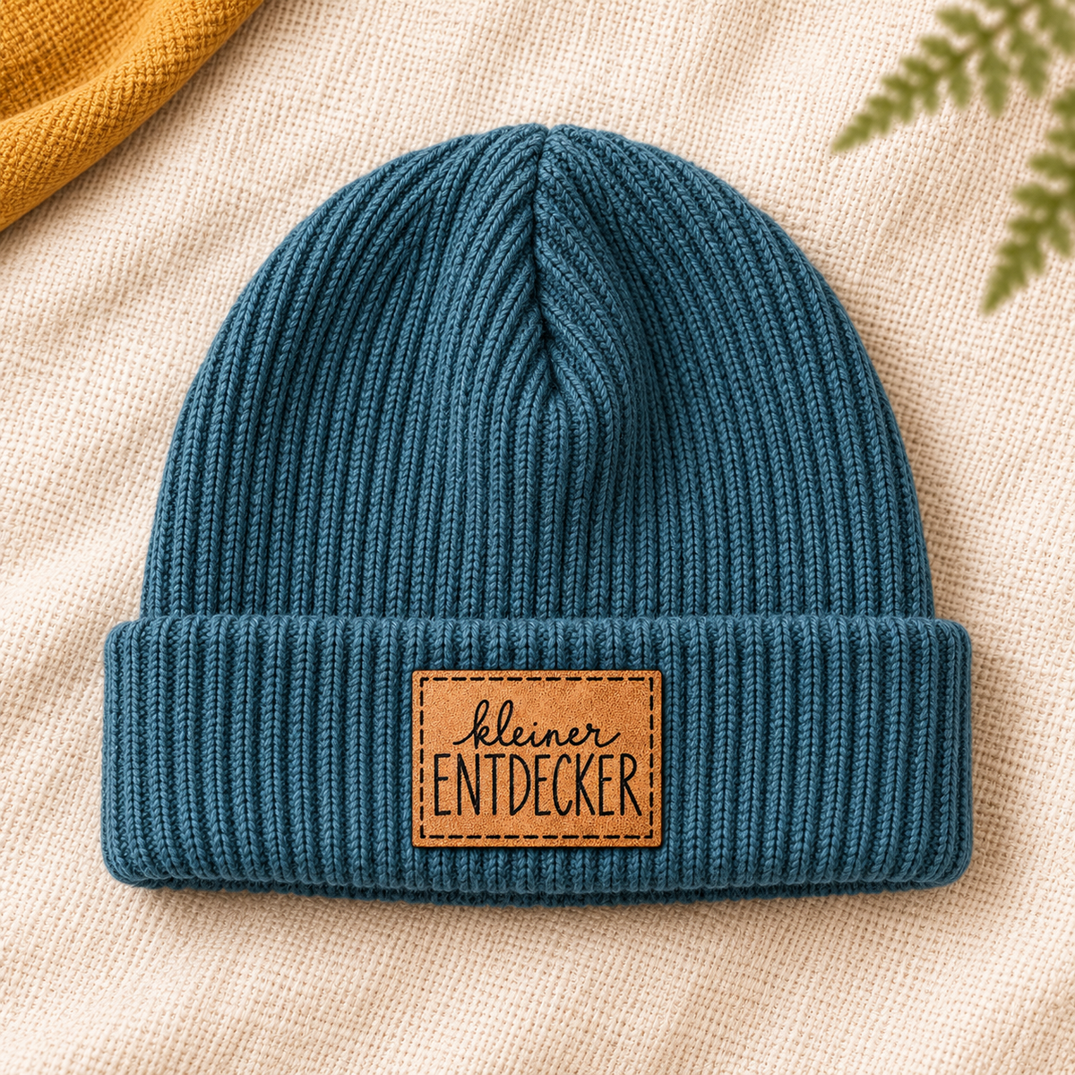 Kunstleder-Patch „kleiner ENTDECKER“ – zum Aufnähen