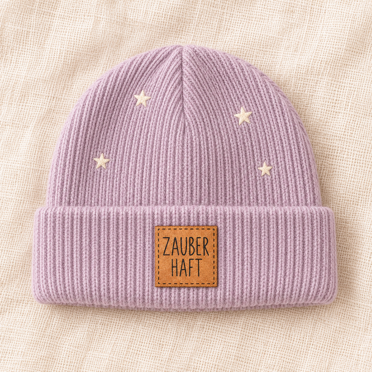 Kunstleder-Patch „ZAUBERHAFT“ – zum Aufnähen