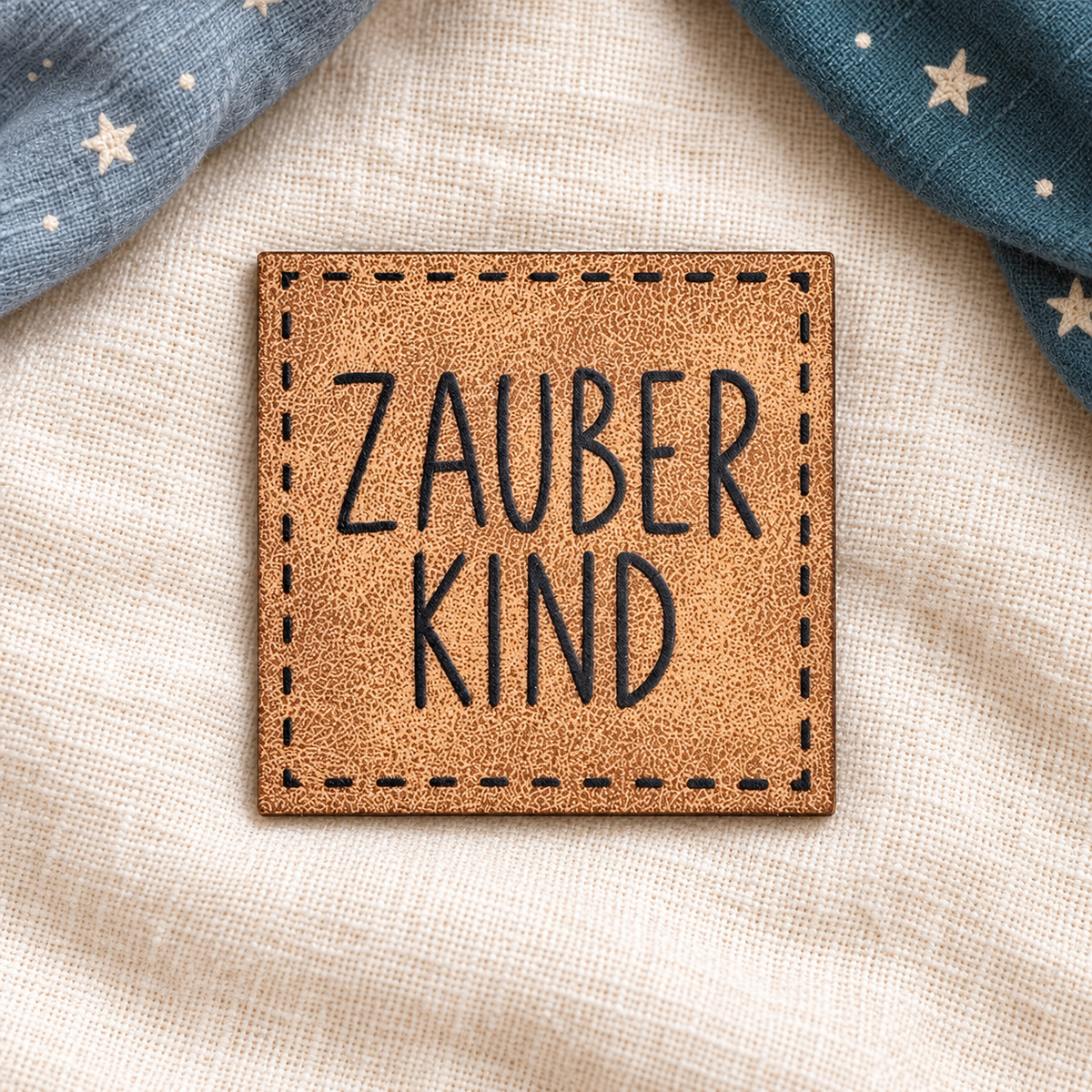 Kunstleder-Patch „ZAUBER KIND“ – zum Aufnähen