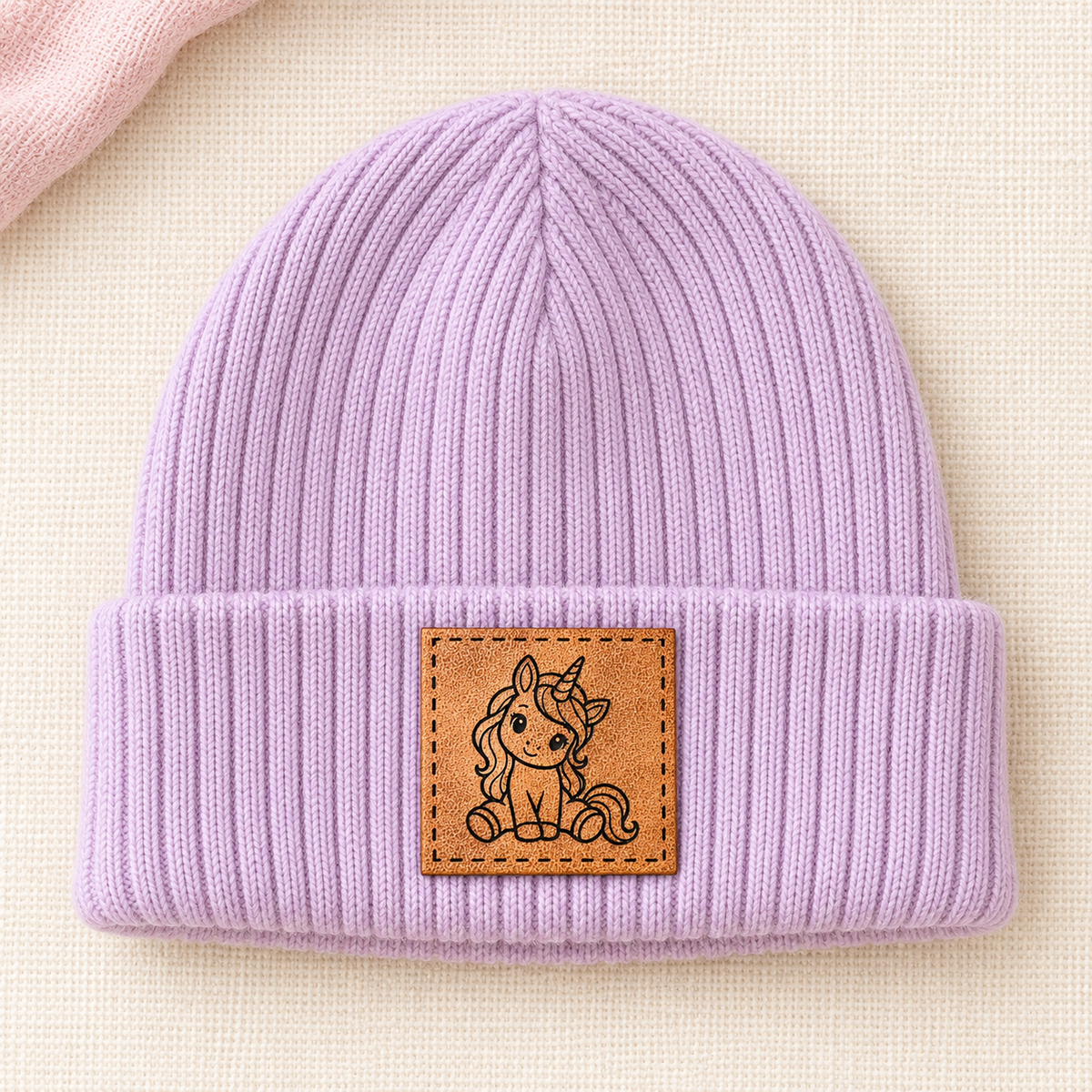 Kunstleder-Patch mit Einhorn – zum Aufnähen