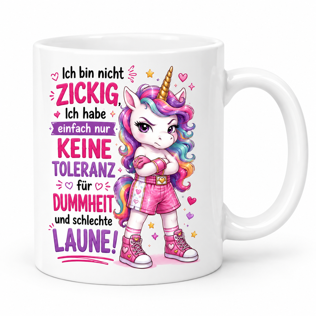Motivtasse „Ich bin nicht zickig….“ – dein Lieblingsmotiv für die Kaffeepause