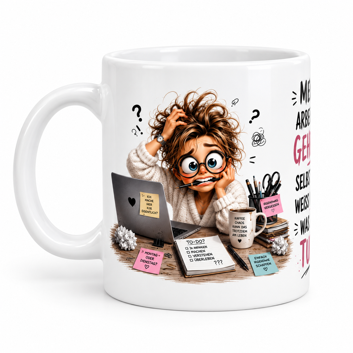Motivtasse „Meine Arbeit ist Geheim….“ – dein Lieblingsmotiv für die Kaffeepause