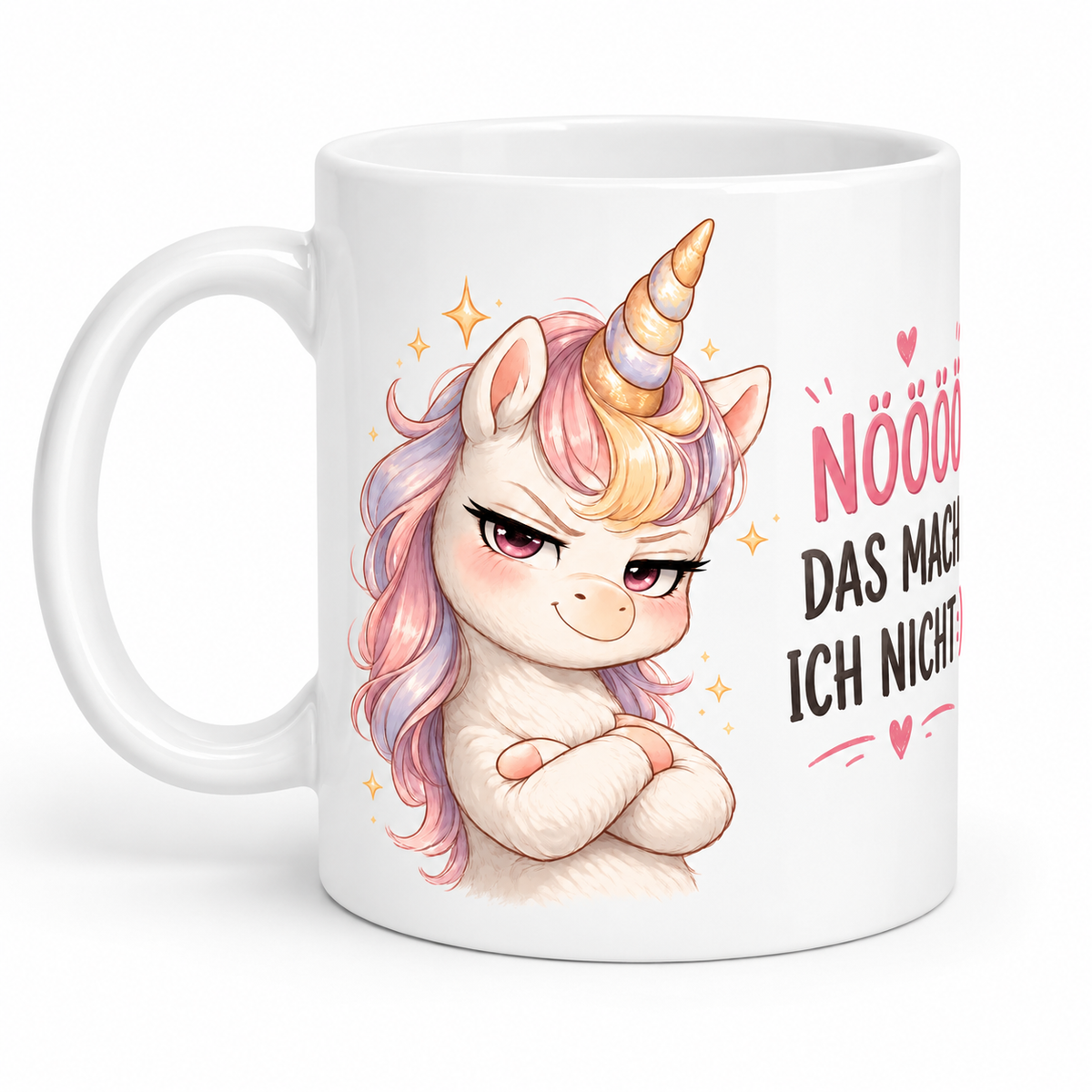 Motivtasse „Nöööö das mach ich nicht“ – dein Lieblingsmotiv für die Kaffeepause