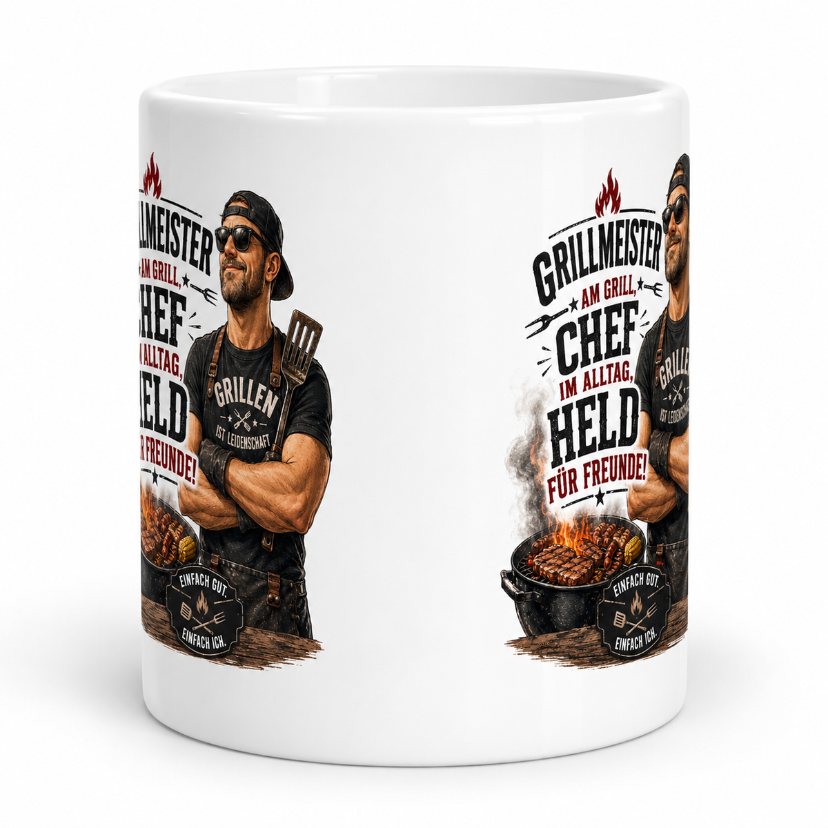 Motivtasse „Grillmeister“ – dein Lieblingsmotiv für die Kaffeepause