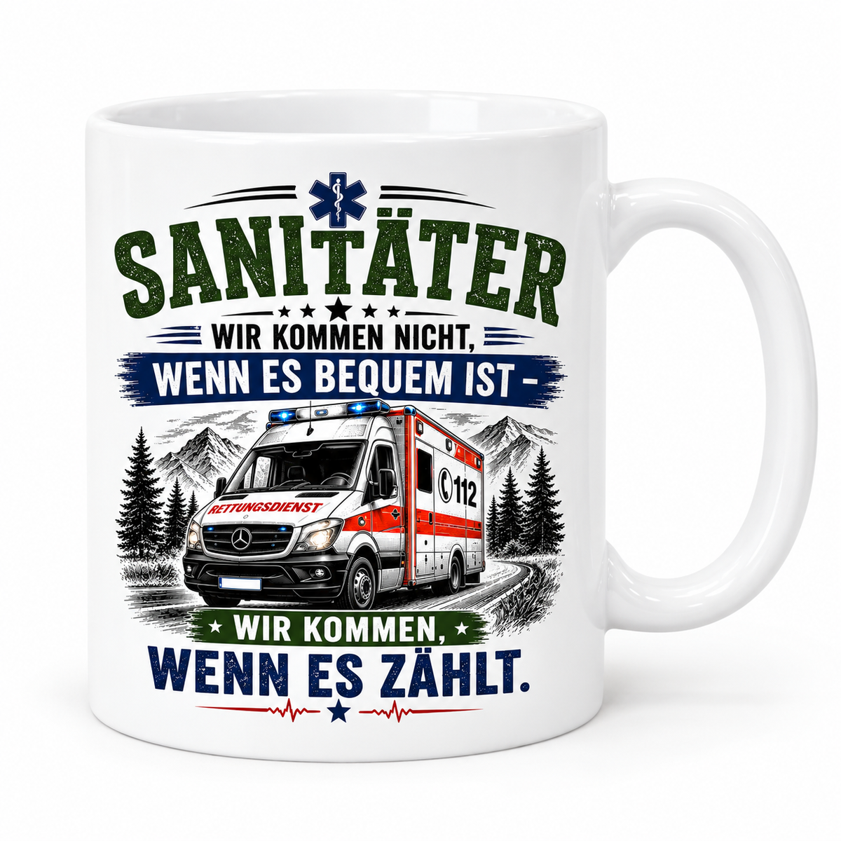 Motivtasse „Sanitäter“ – dein Lieblingsmotiv für die Kaffeepause
