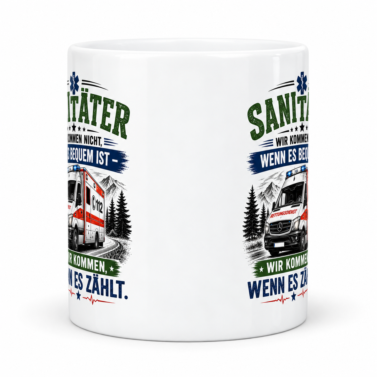 Motivtasse „Sanitäter“ – dein Lieblingsmotiv für die Kaffeepause